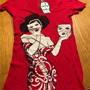 Red Graphic Short Sleeve Tee